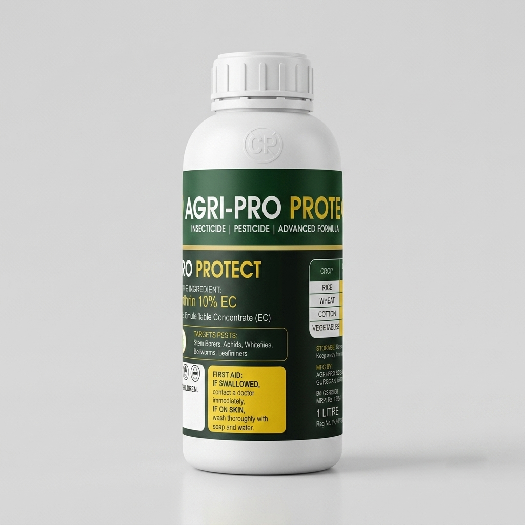 Free Agriculture Pesticide Packaging CDR Template - Fully Editable CorelDraw File for Crop Protection Companies Label Designers India