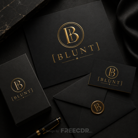 Blunt Modern Logo template