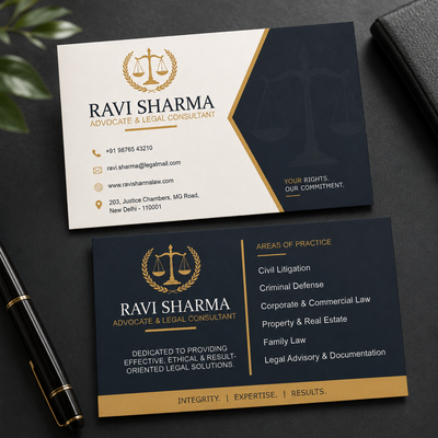 Corporate Lawyer Business Card CDR - Free CorelDraw Template Download | FreeCDR