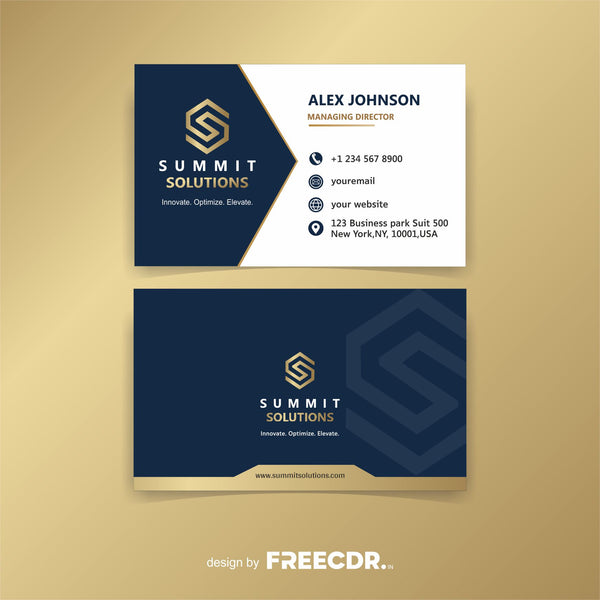 Corporate Gold Business Card