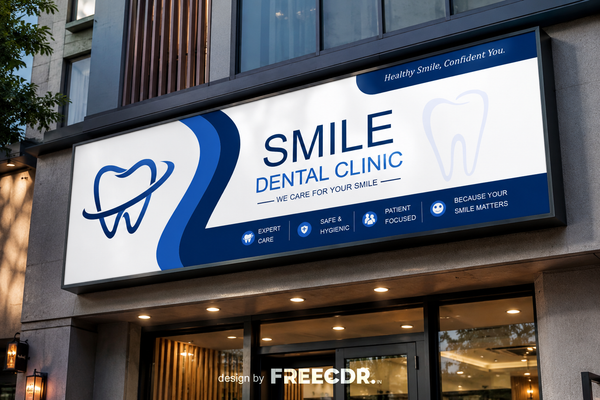 Dental Clinic Signage Flex Board