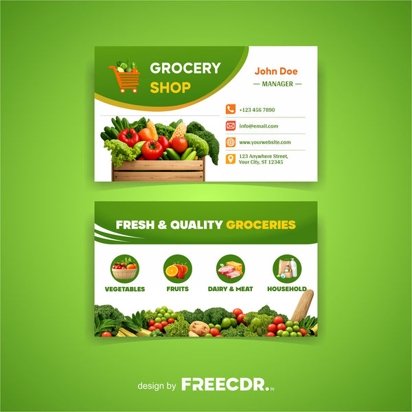 Grocery Shop Business Card