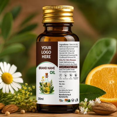 Massage Oil Label Design CDR - Free CorelDraw Template Download | FreeCDR