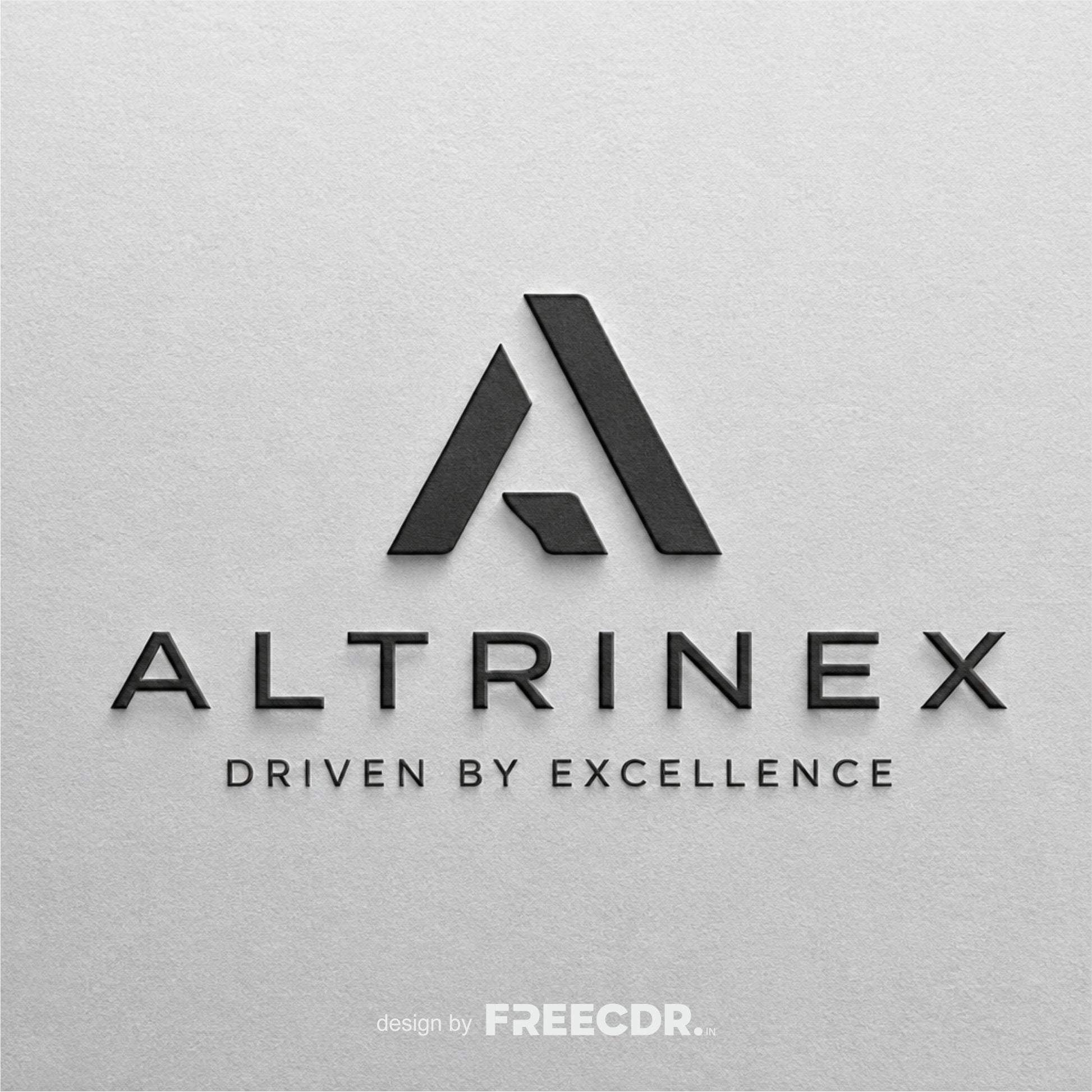 Altrinex logo with brand tagline 'Driven by Excellence' on a light gray background.