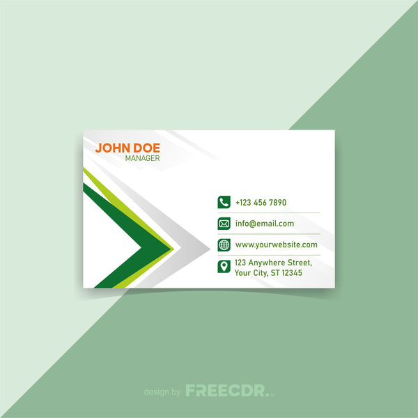 Modern Elegant Business-Card Corel Template