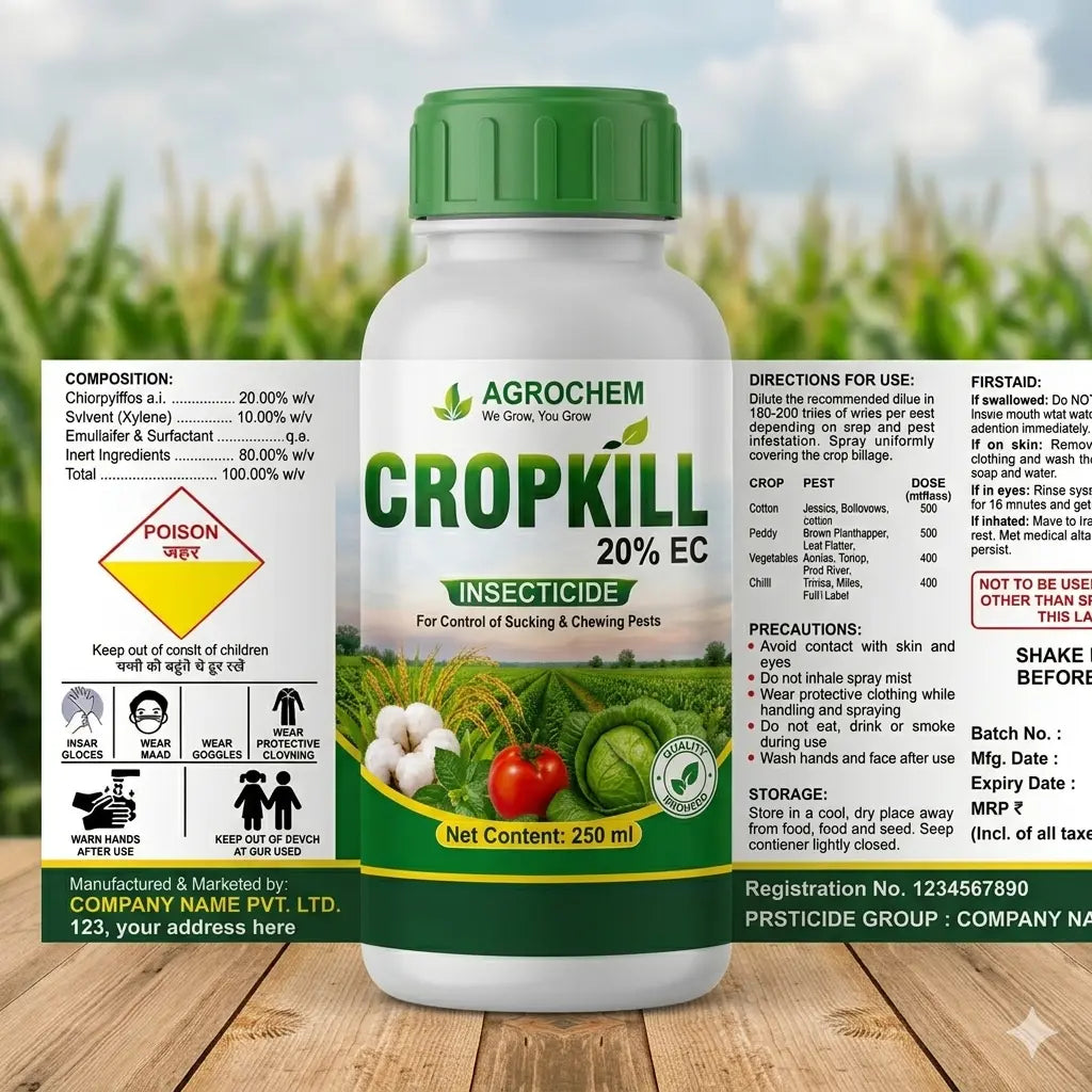 pesticide label design
