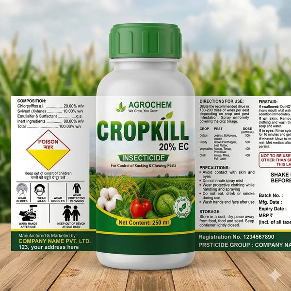 Pesticide Label Design Template