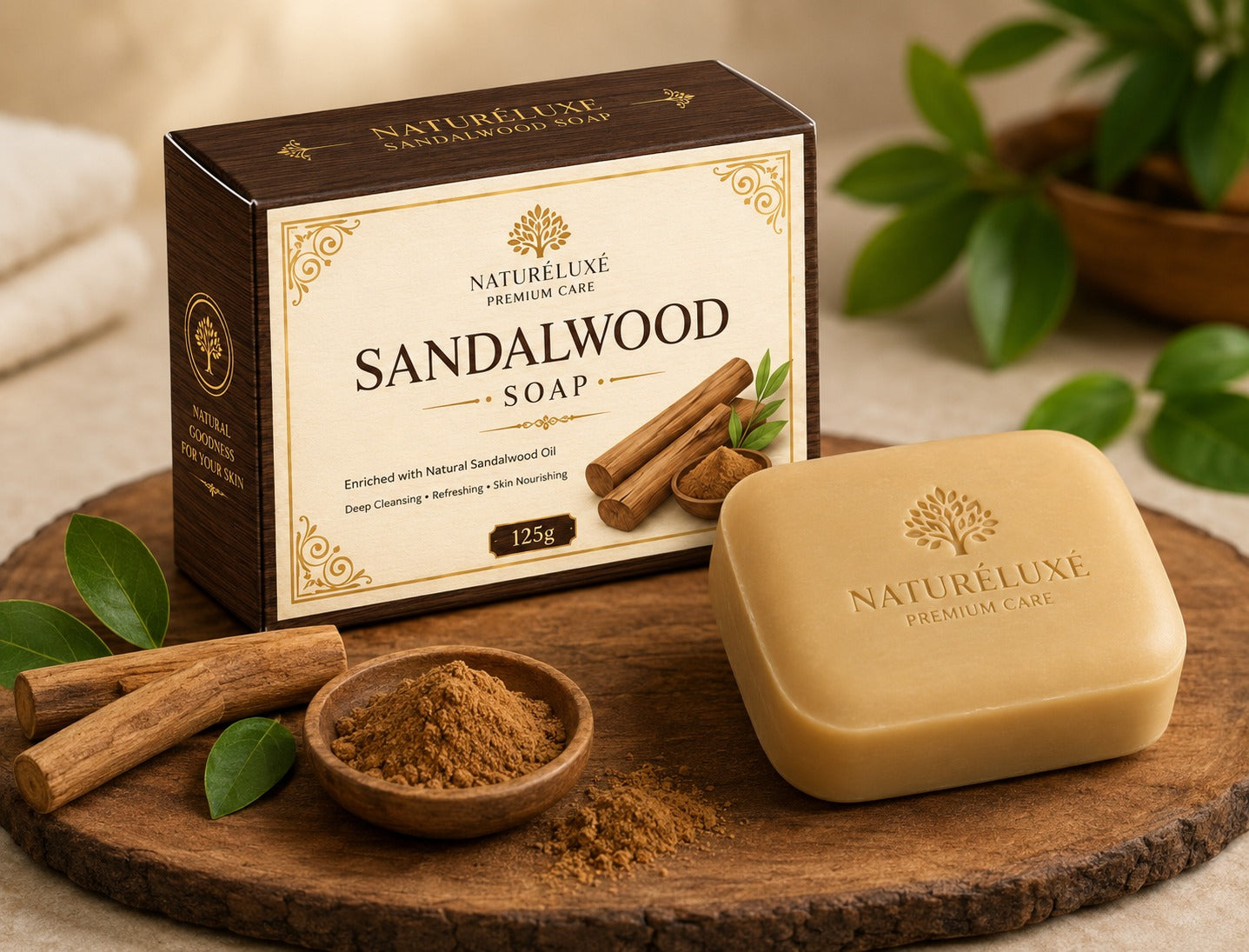 Premium Soap Sandalwood CDR Template - Free CorelDraw File for Soap Manufacturers Herbal Cosmetic Brands India