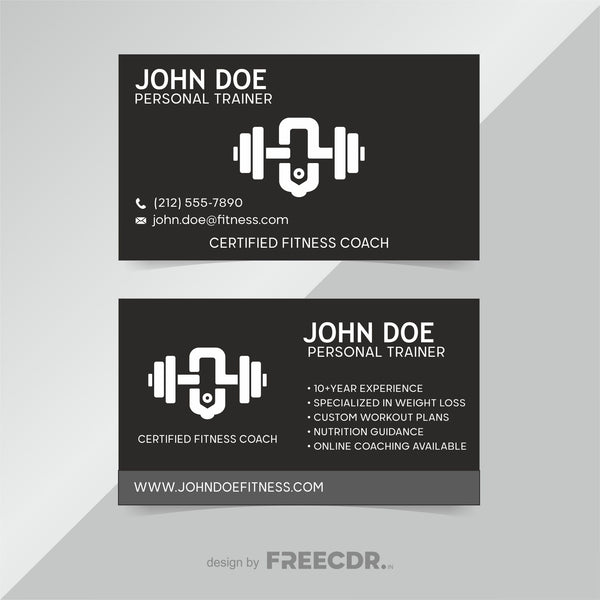 Gym Visiting Card