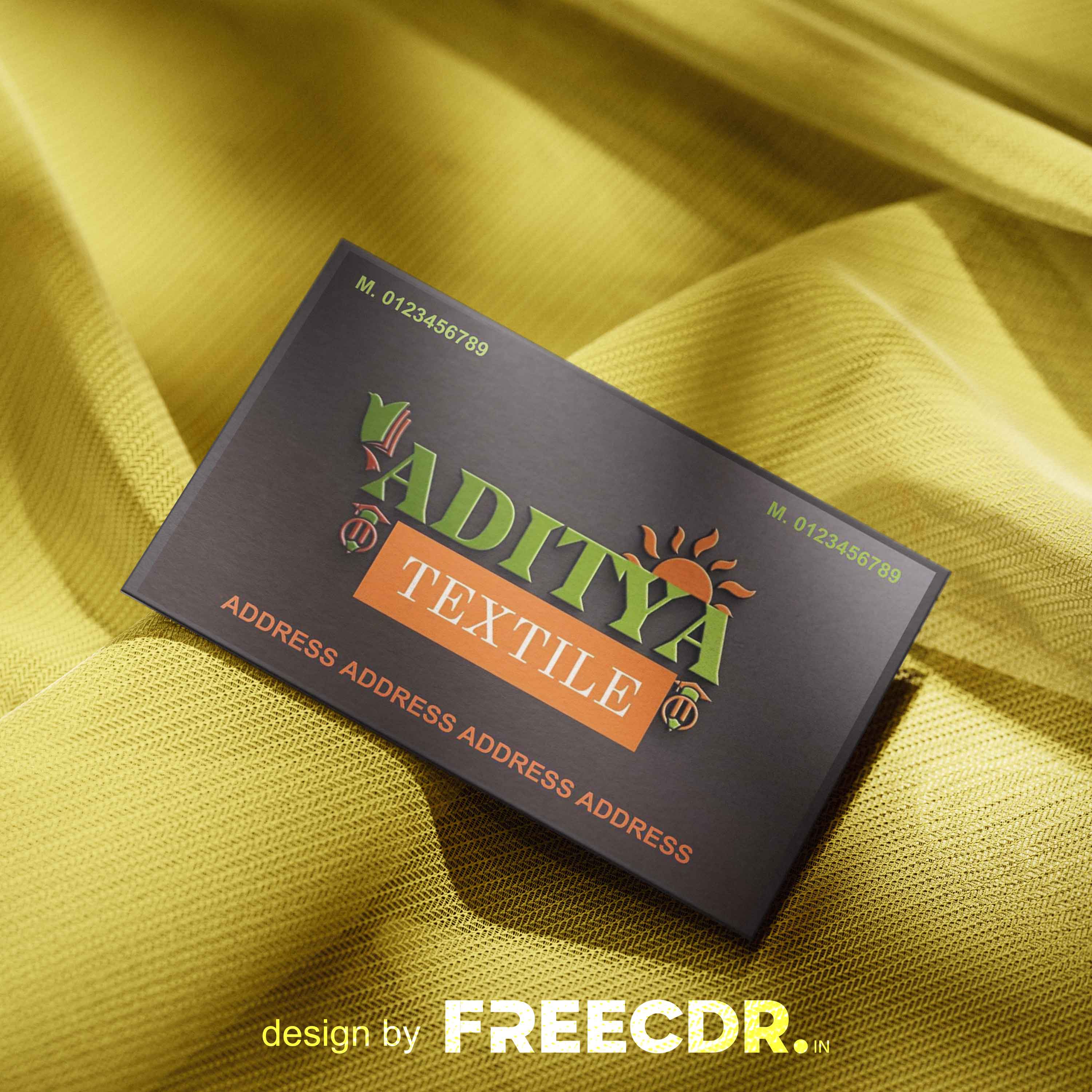 Textiles Vendor Visiting Card