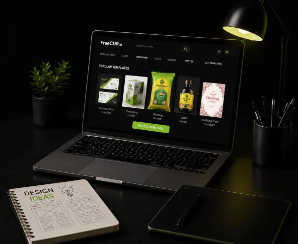 FreeCDR Designer Workspace